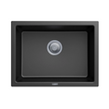 610x457x205mm Carysil Big single Bowl Granite Sink Deep Black