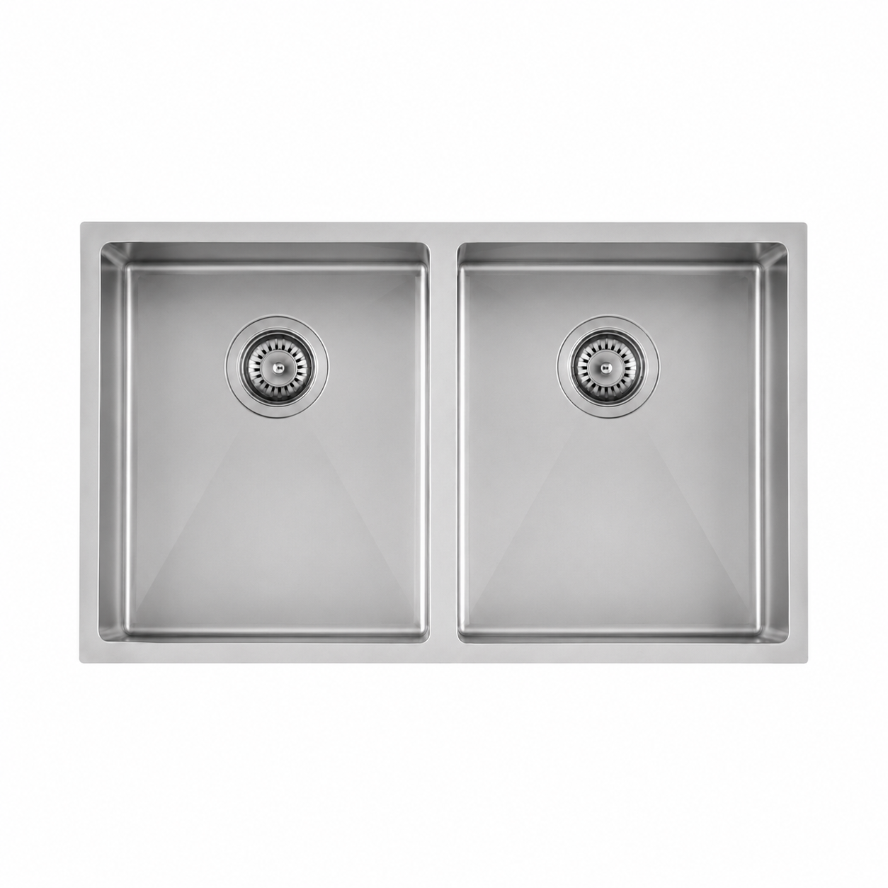 770x450x215mm Stainless Steel Handmade Top/Under mount Double Bowls Sink
