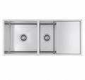 1160x460x230mm Stainless Steel Handmade Top/Under mount Double Bowls Sink