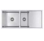 1160x460x230mm Stainless Steel Handmade Top/Under mount Double Bowls Sink