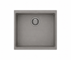 533x457x205mm Carysil Enigma single Bowl Granite Sink Concrete Grey