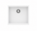 533x457x205mm Carysil Enigma single Bowl Granite Sink Snova White