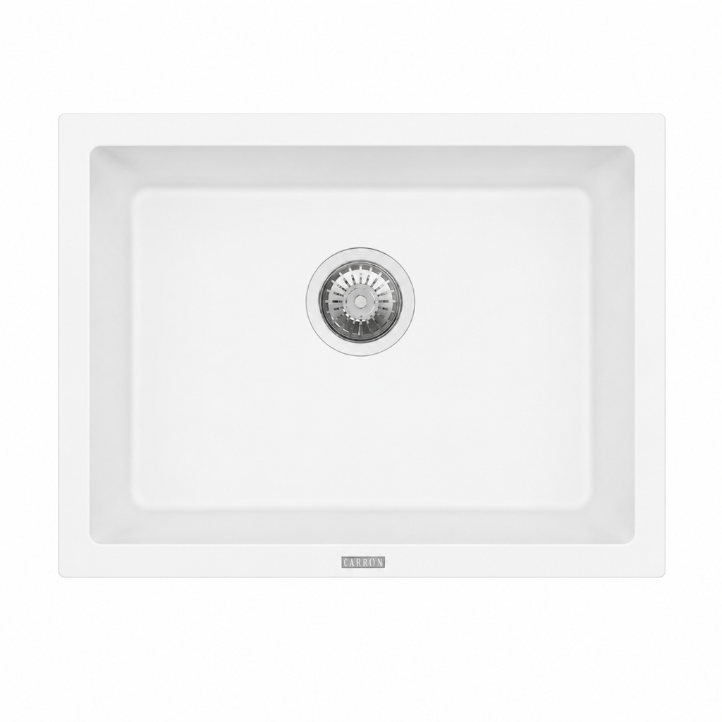 610x457x205mm Carysil Big single Bowl Granite Sink Snova White