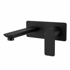 VOG Series Wall Basin/Bathtub Mixer with Spout Matte Black