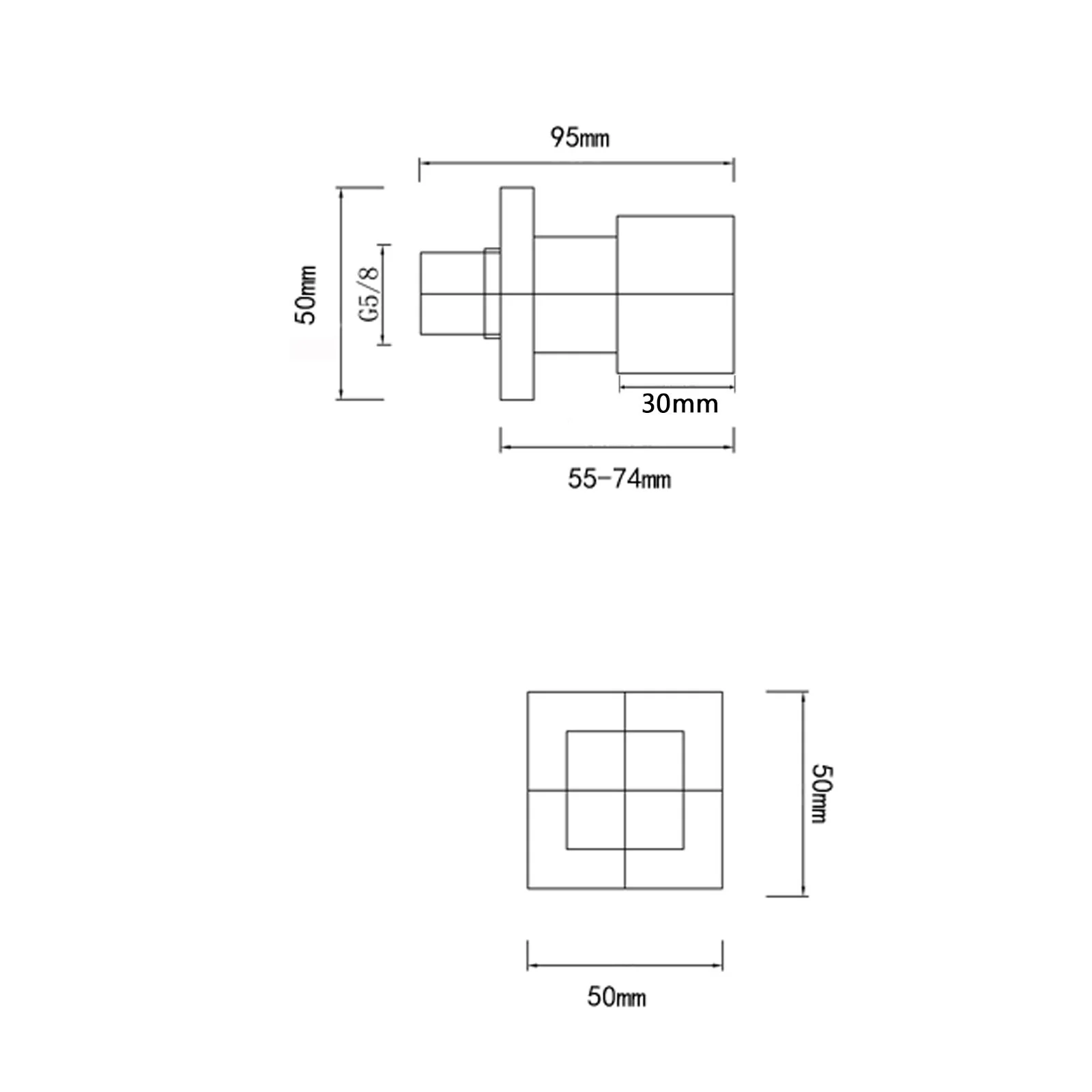 VOG Series Wall Taps Chrome