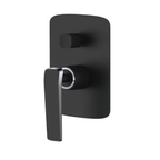 Norico Esperia Series Shower/Bath Wall Mixer with Diverter Matte Black & Chrome