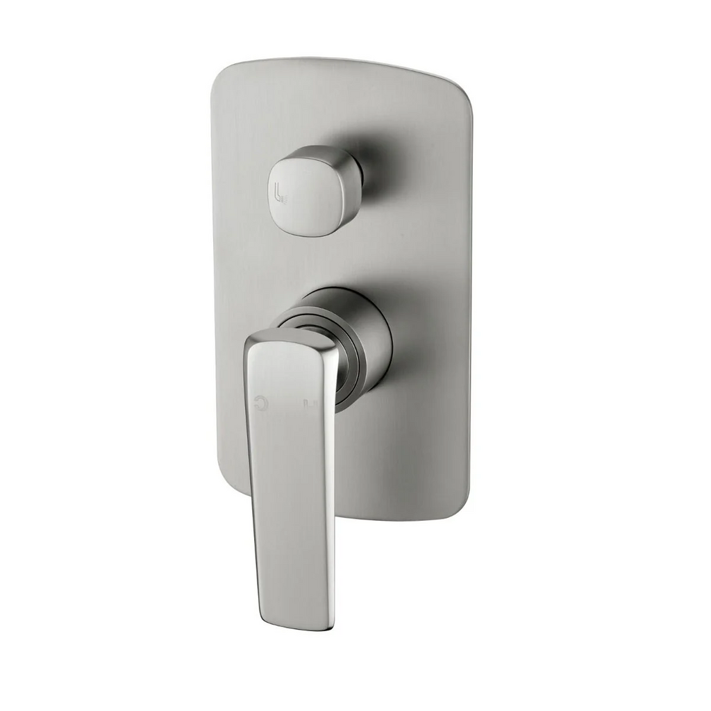 Norico Esperia Series Shower/Bath Wall Mixer with Diverter Brushed Nickel