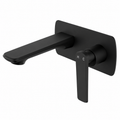 Norico Esperia Series Wall Basin/Bathtub Mixer with Spout Matte Black
