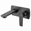 Norico Esperia Series Wall Basin/Bathtub Mixer with Spout Gun Metal Grey