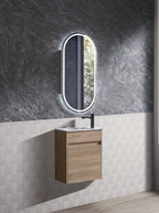 Bristol 450x250x540 Wall hung Vanity Natural Timber