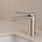 RUSHY Series Short Basin Mixer Brushed Nickel