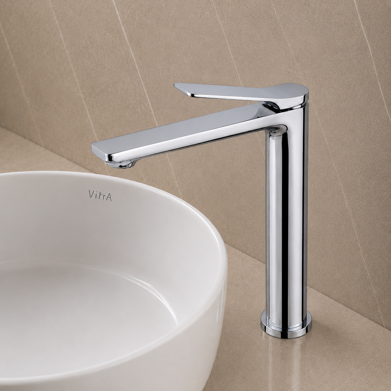 RUSHY Series Tall Basin Mixer Chrome