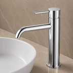 LUCID PIN Series Round Tall Basin Mixer Chrome