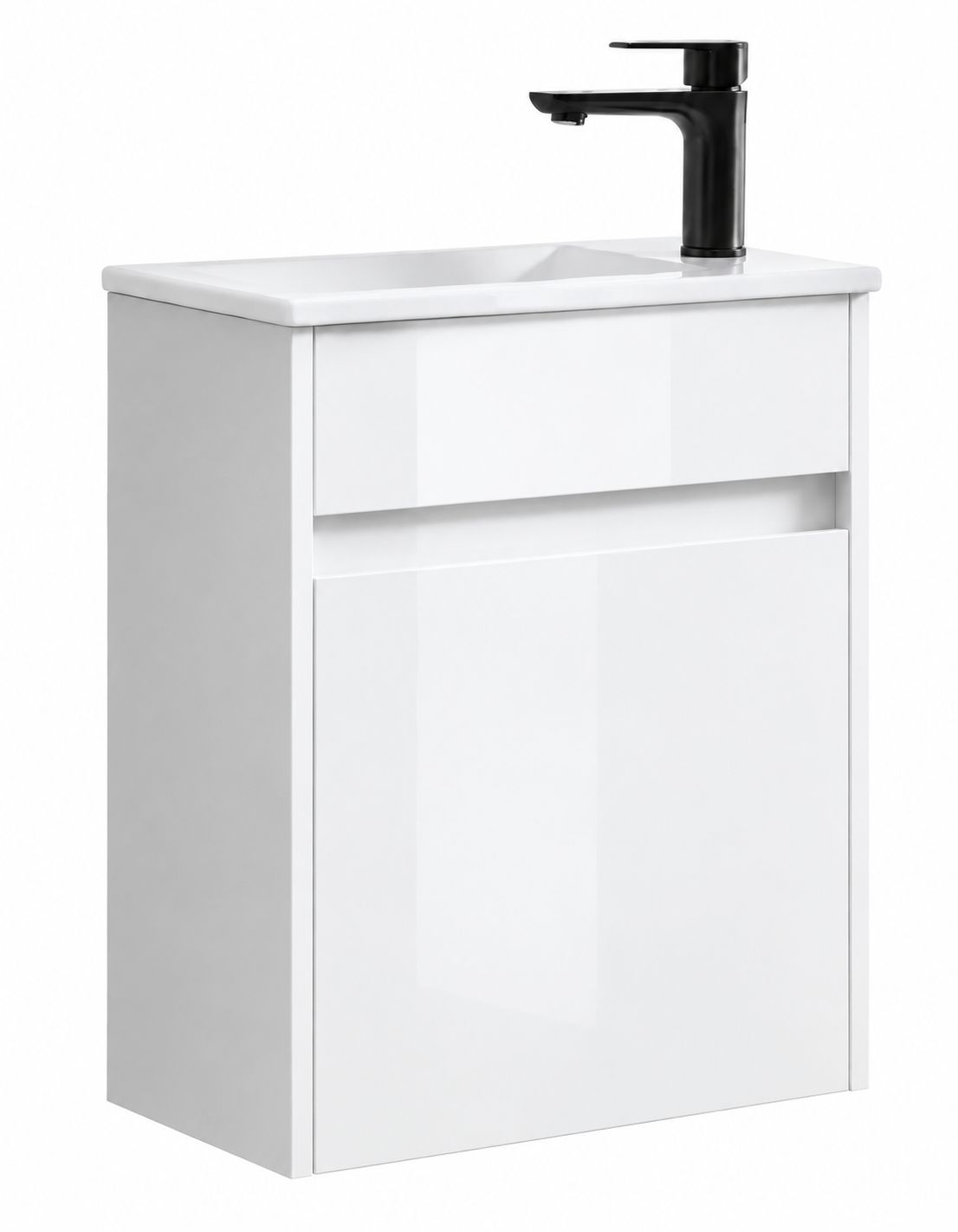 Bristol 450x250x540 Wall hung Vanity Gloss White