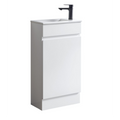 Bristol 450x250x860 Floorstanding Vanity Gloss White