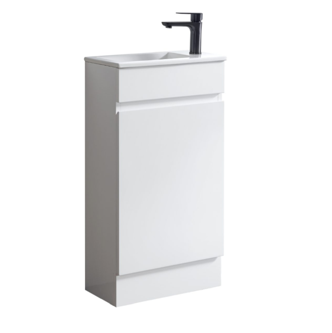 Bristol 450x250x860 Floorstanding Vanity Gloss White